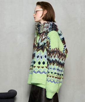 [25周期预订] Mokemoke Argyle针织套头衫