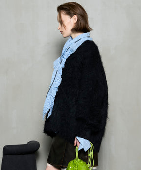 [25winter preoder] Long Shaggy V-Neck 니트