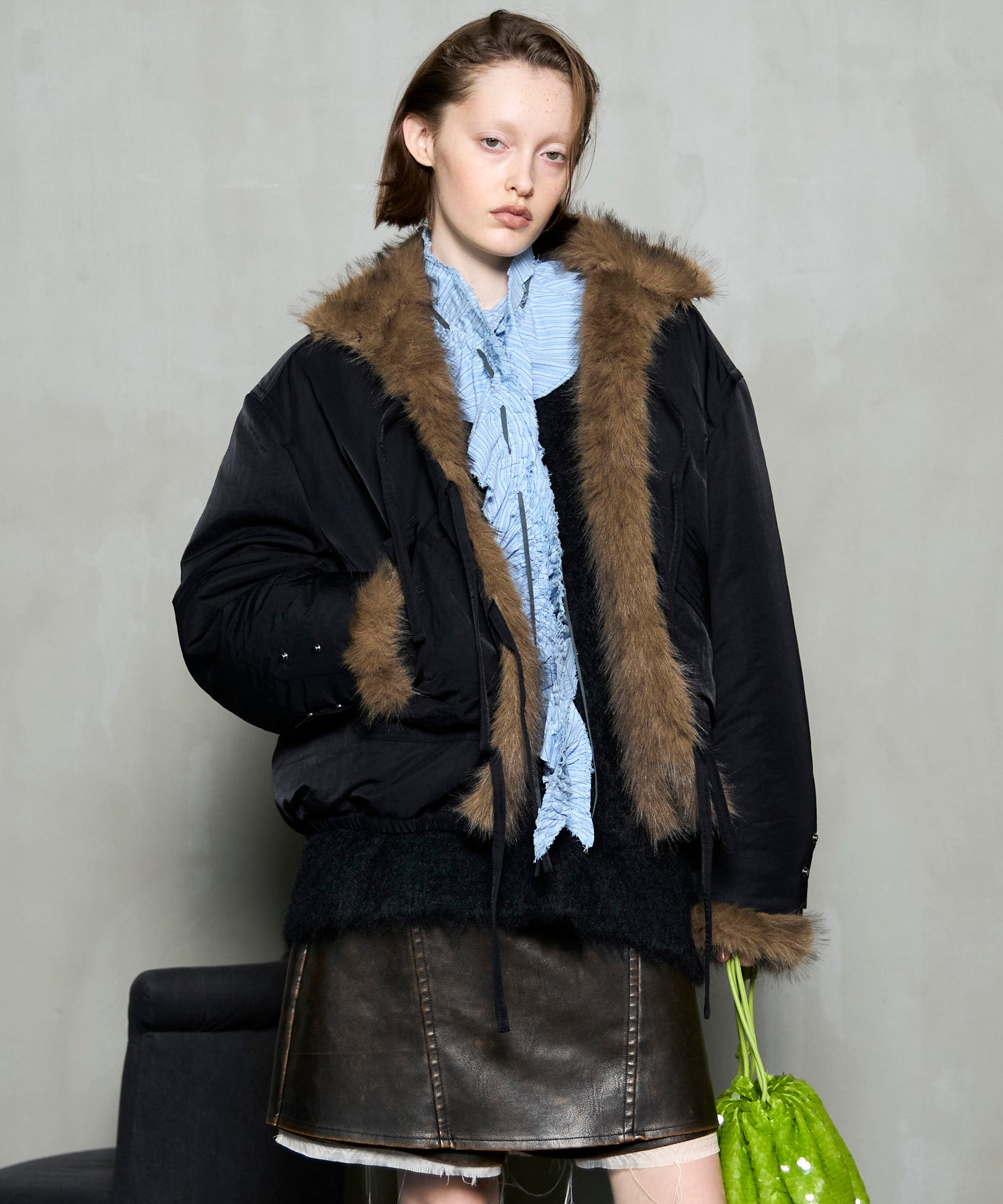 [25WINTER PRE-ORDER] Reversible Fur Blouson
