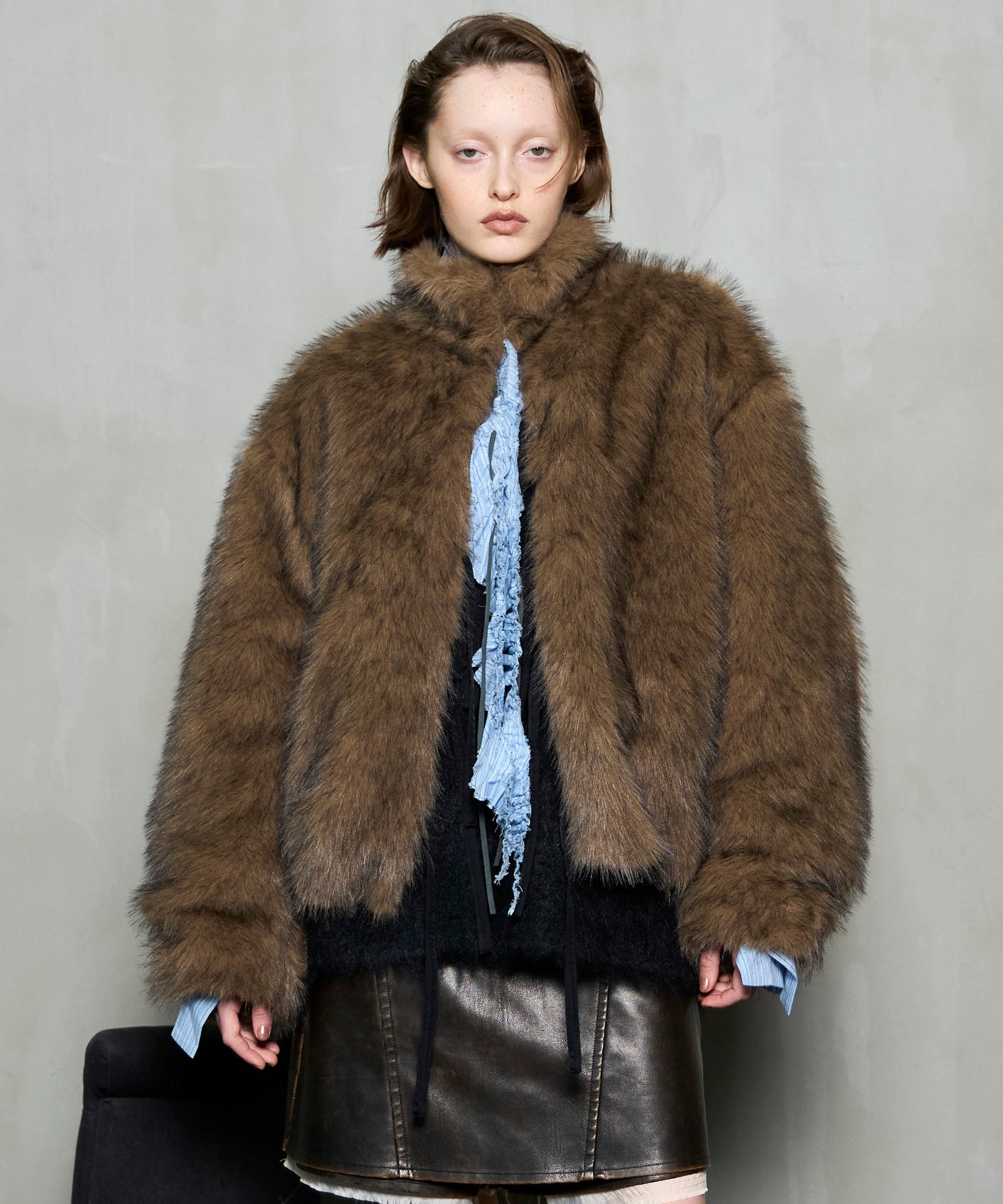 [25WINTER PRE-ORDER] Reversible Fur Blouson