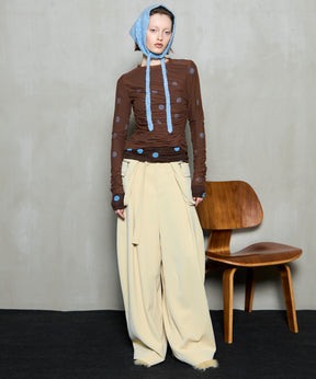 Sheer Dot Layered Tops