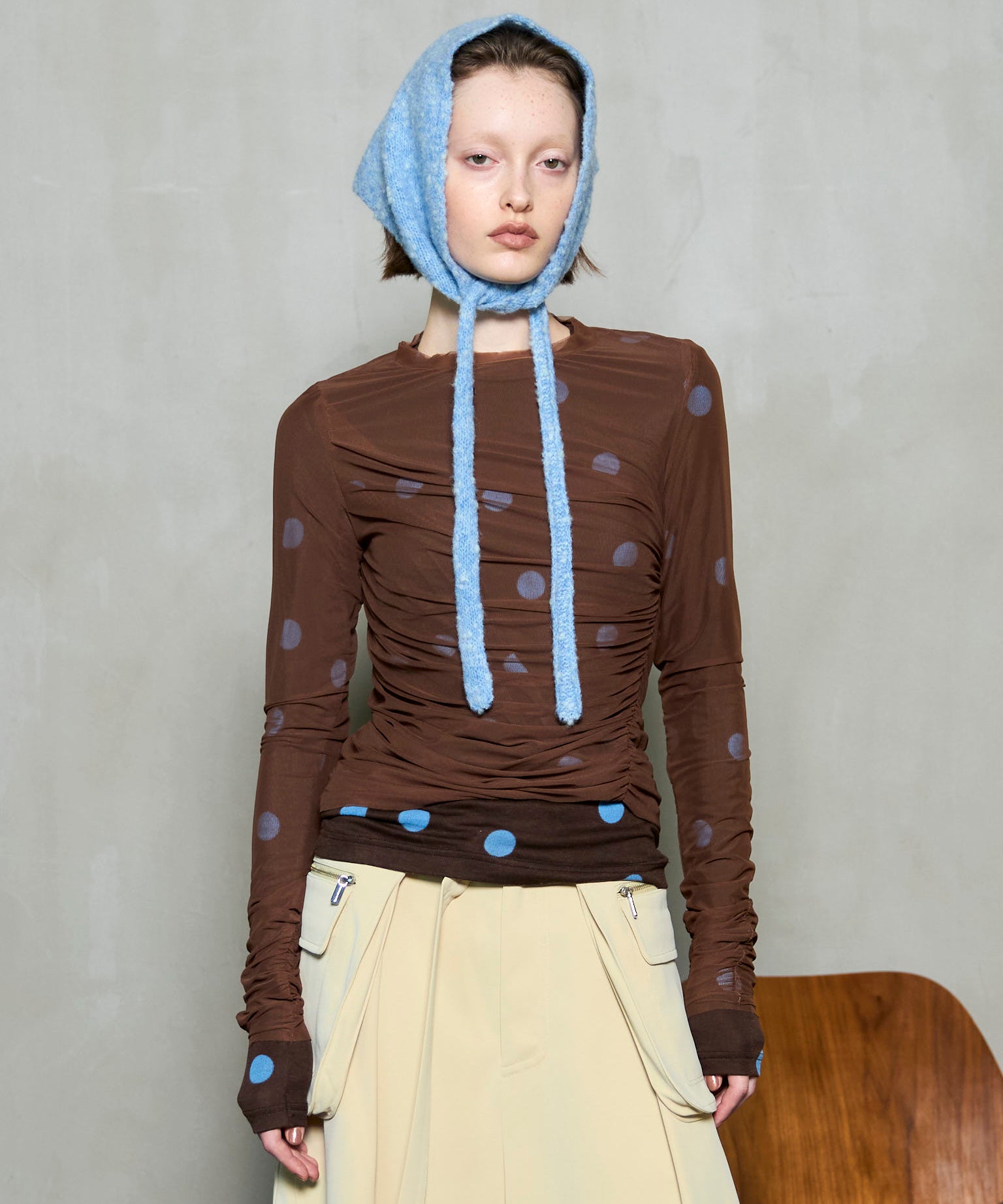 Sheer Dot Layered Tops