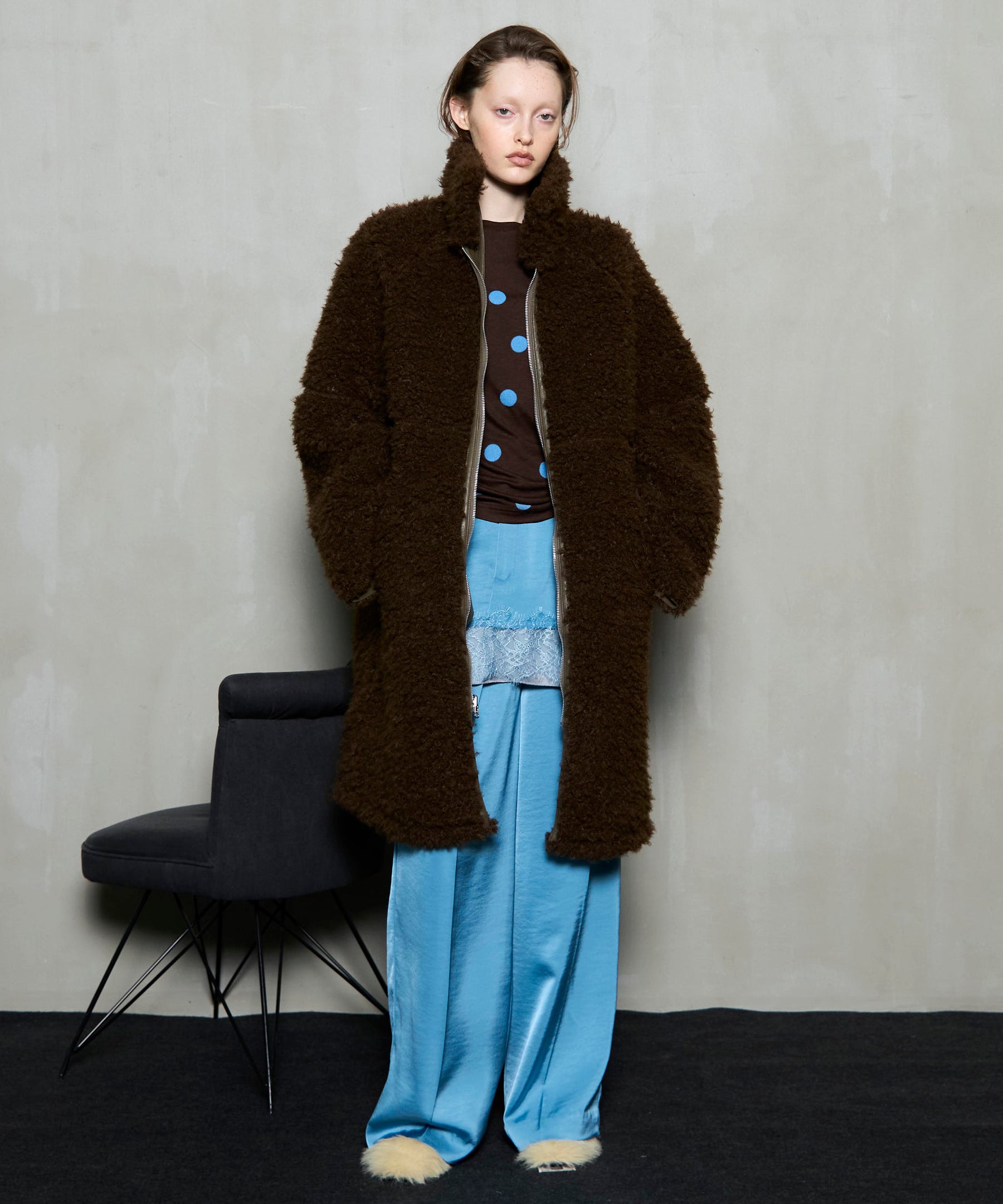 [25WINTER PRE-ORDER] Reversible Faux Mouton Coat