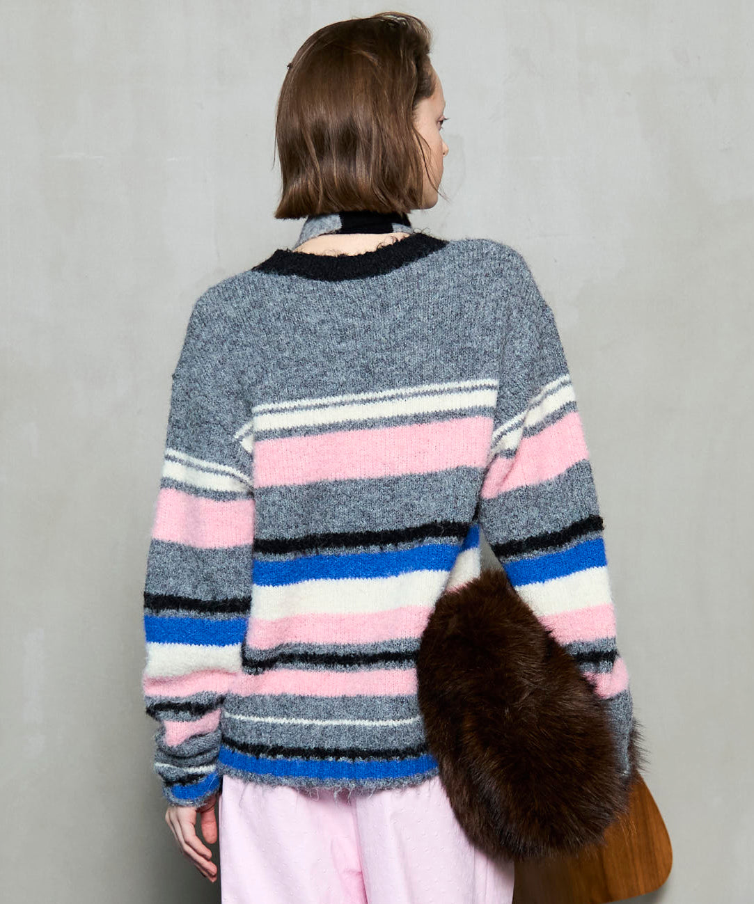 Multi-border Knit Top