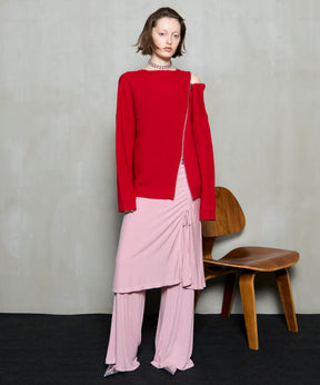 [25winter 선주문] 긴 지퍼 니트 풀오버