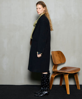 [25WINTER PRE-ORDER] Pile Melton Chester Coat