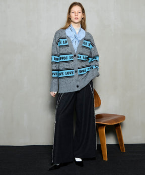[25WINTER PRE-ORDER] LOVE Jacquard Cardigan