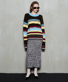 Multi-border Knit Top