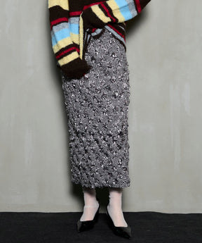 【25WINTER PRE-ORDER】Metallic Shirring Skirt