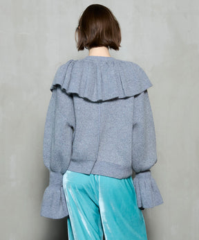 [25winter preoder] 2way ruffle collar 니트