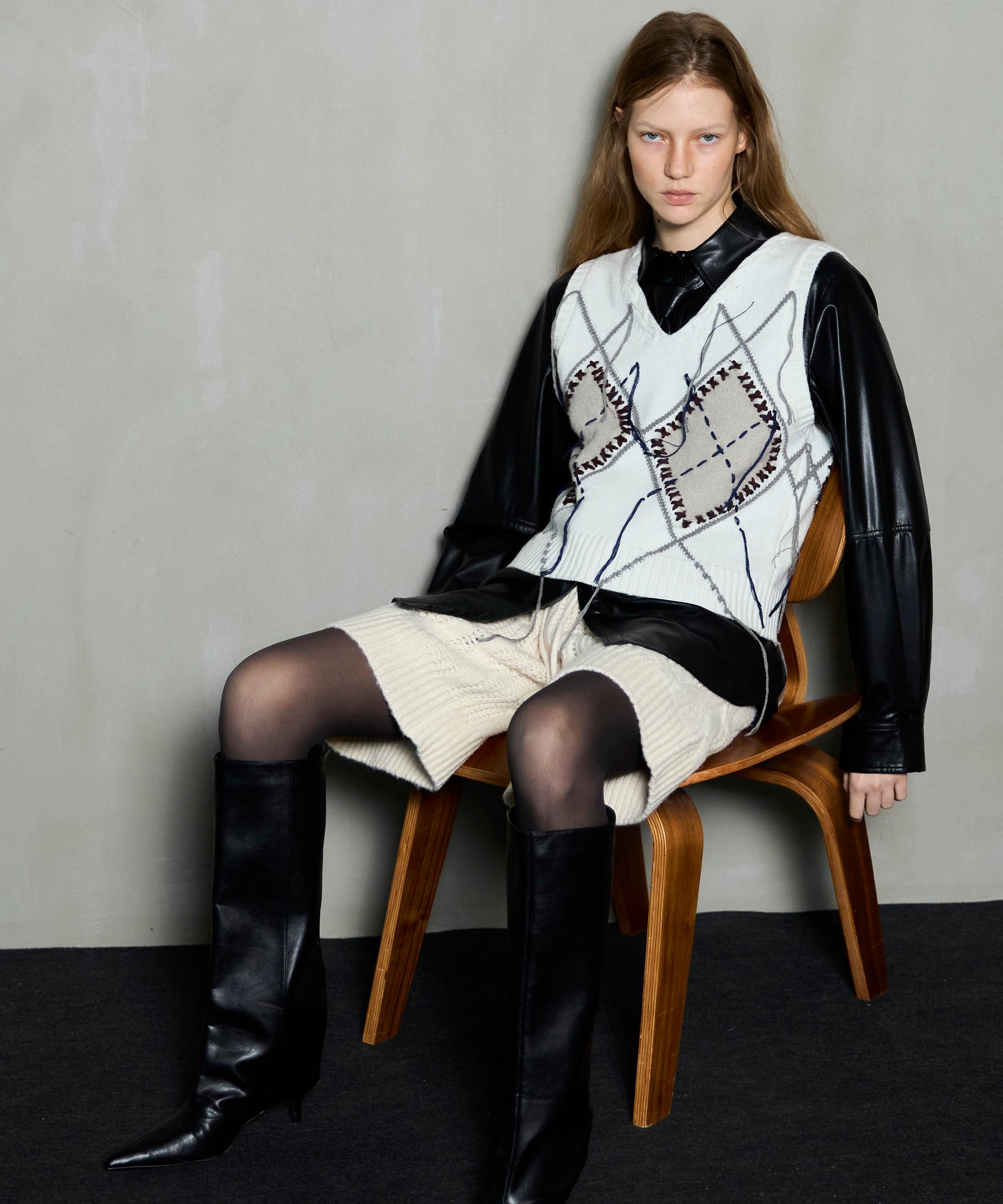 [25WINTER PRE-ORDER] Cable Knit Shorts