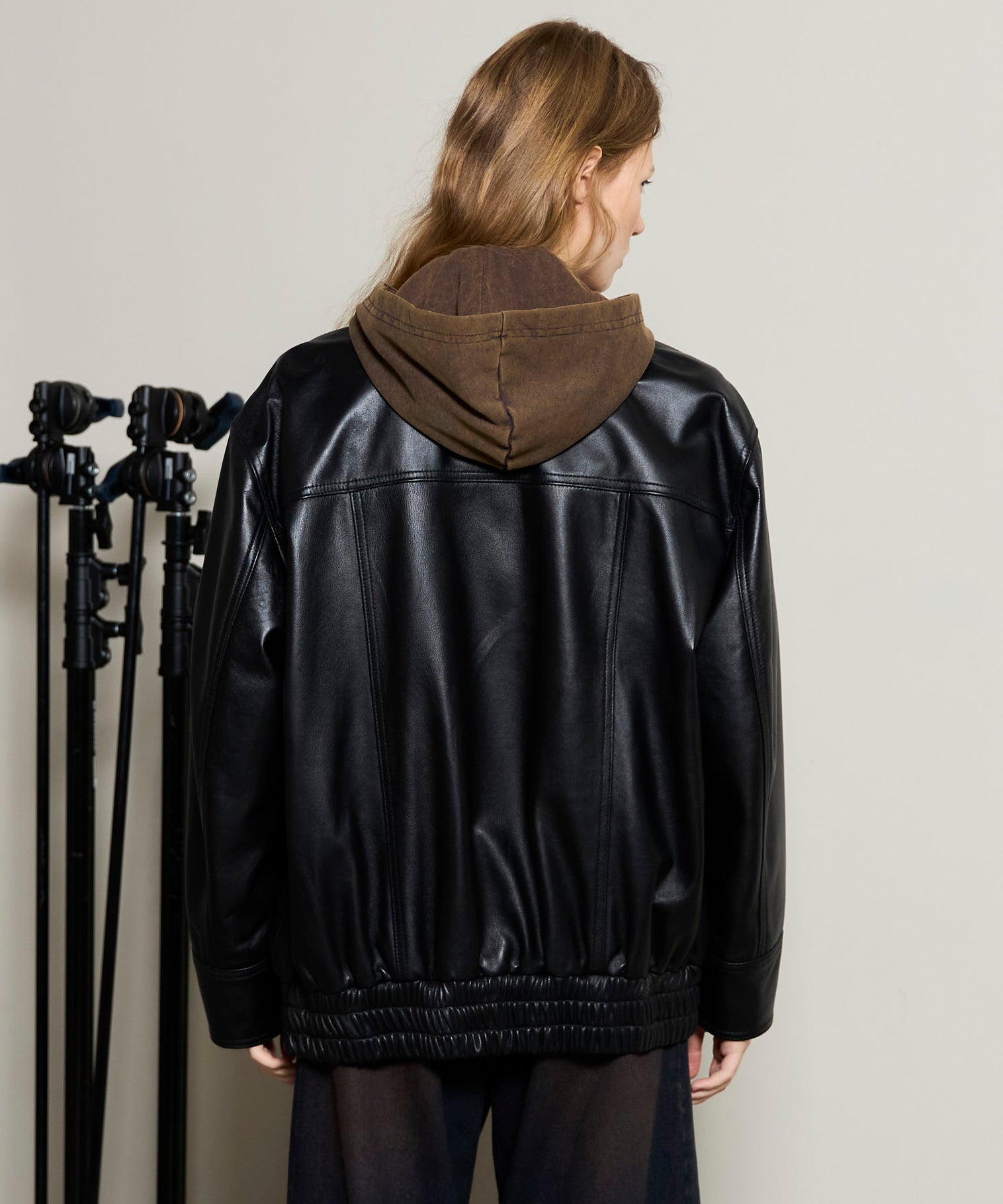 [25winter preoder] 대형 실제 가죽 Zip Blouson