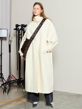 [25WINTER PRE-ORDER] Clear Melton Balmacaan Coat