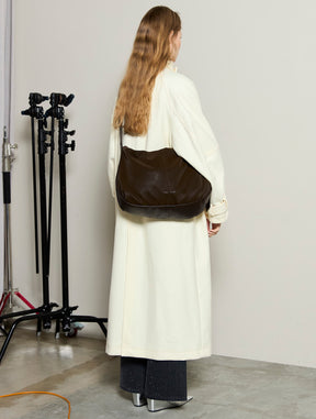 [25WINTER PRE-ORDER] Clear Melton Balmacaan Coat