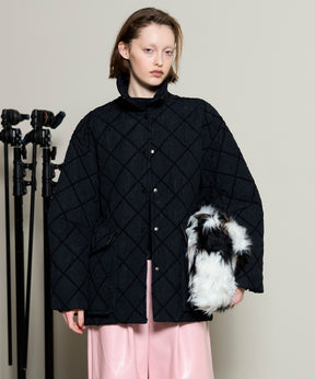 [25WINTER PRE-ORDER] Multi Fabric Mole Quilted Blouson