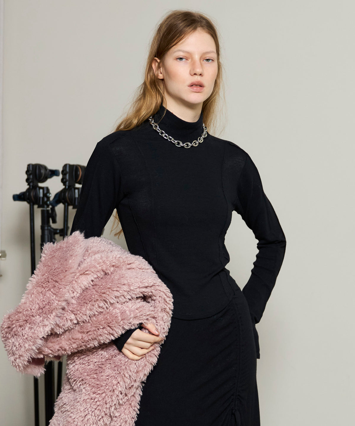 Angel Wool Turtleneck Tops