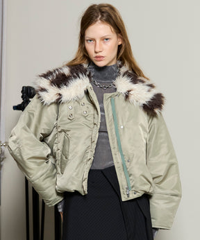 [25WINTER PRE-ORDER] Fur Collar Padded Blouson