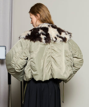 [25WINTER PRE-ORDER] Fur Collar Padded Blouson