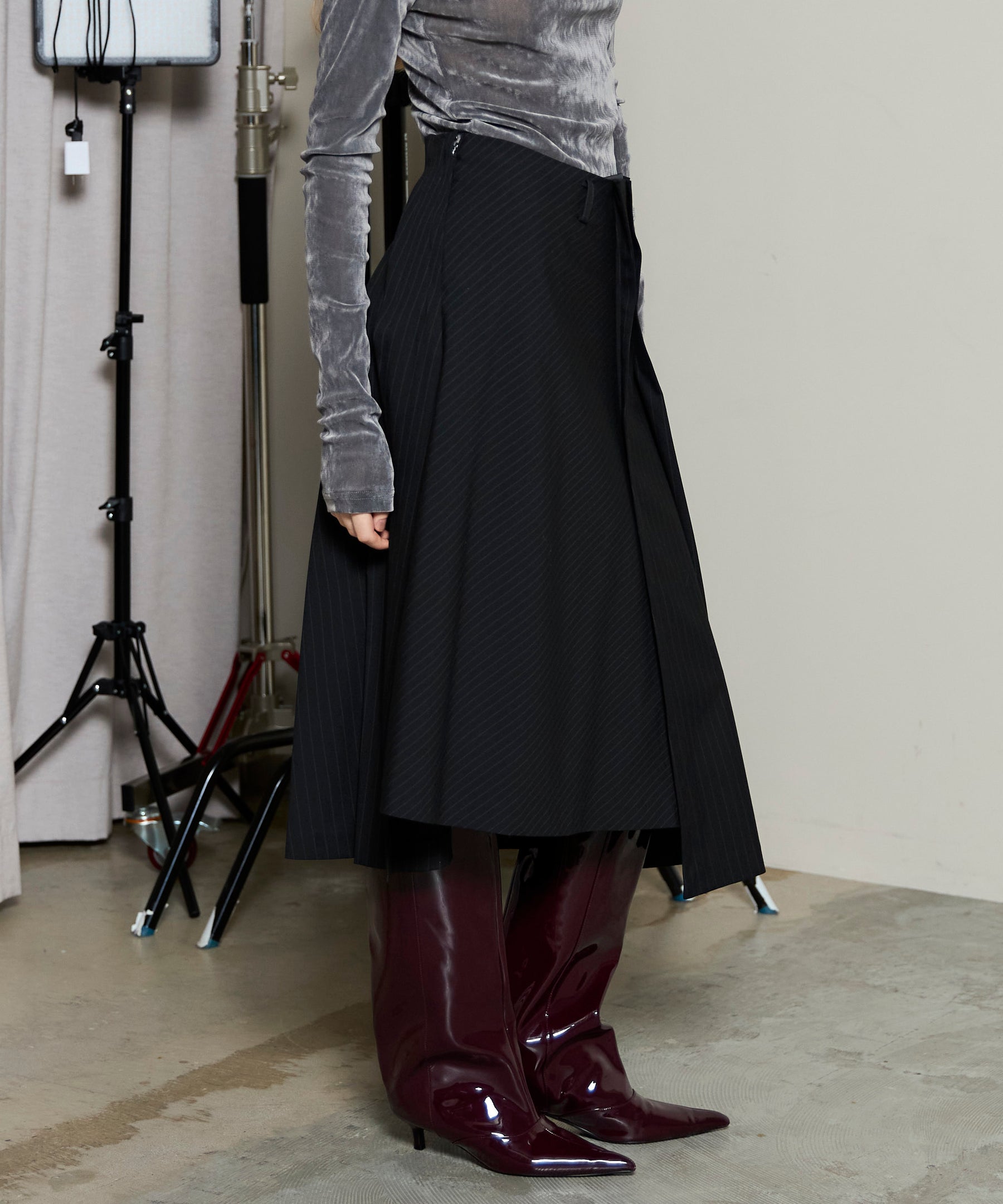 [25周期预订]不对称的MIDI裙子