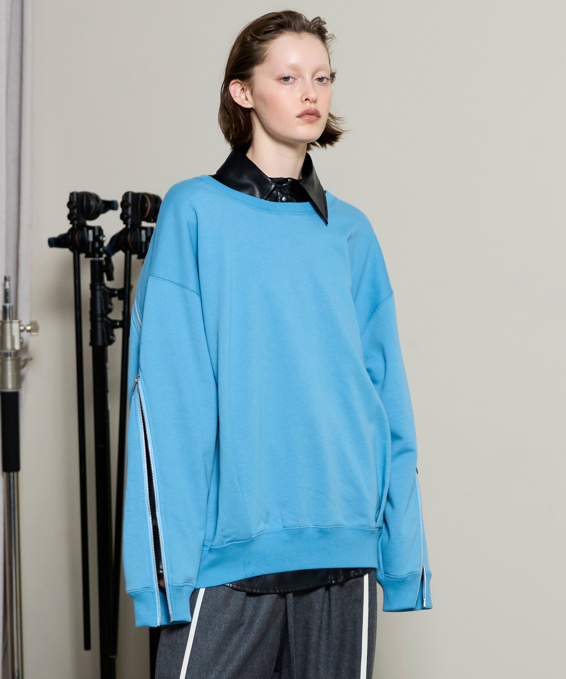 【maisoncelon】side tuck sweat top maisoncelon】side tuck sweat top