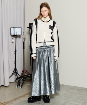 [25Winter预订]金属耀斑裙