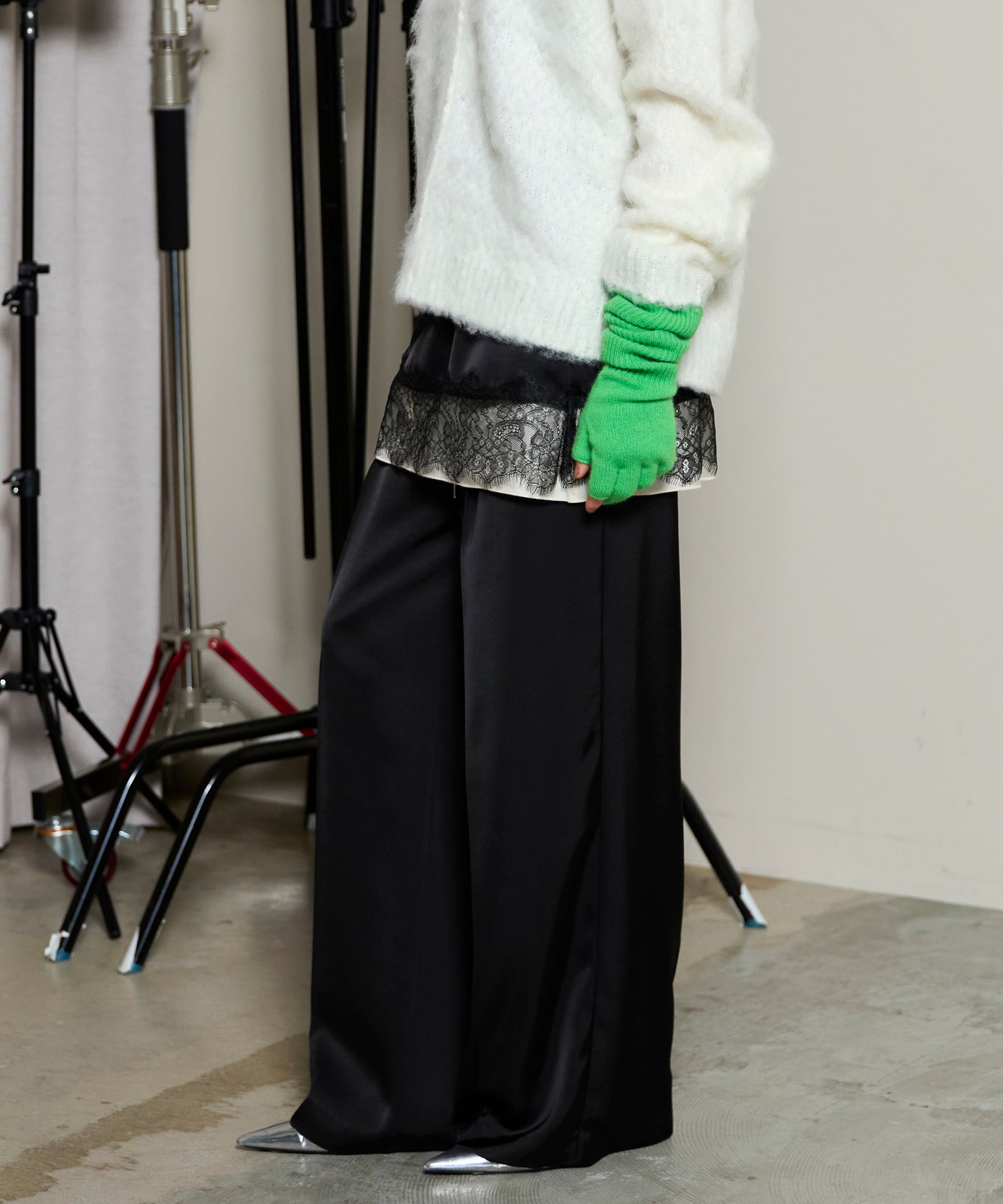 【25WINTER PRE-ORDER】Satin Skirt Pants