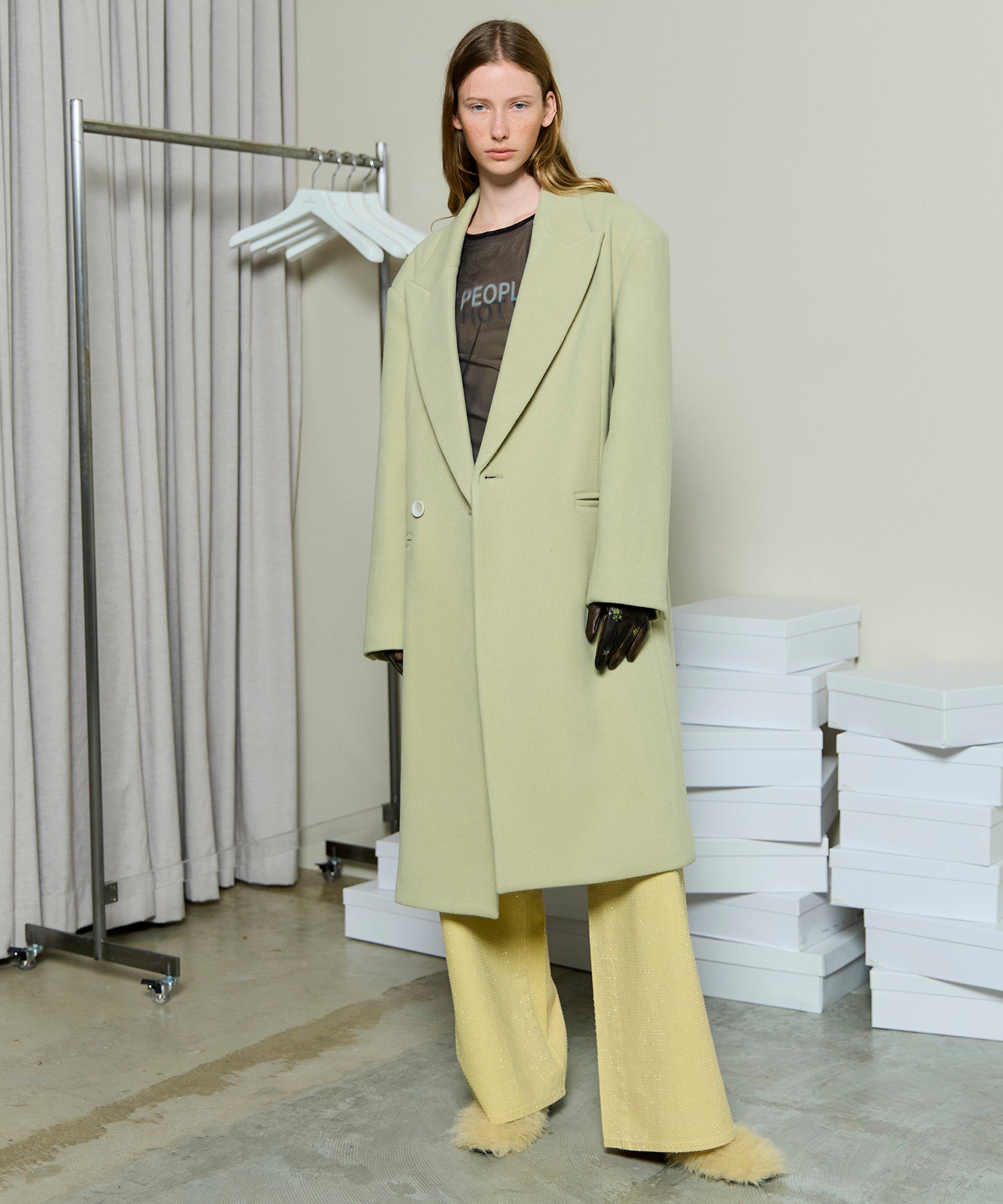 [25WINTER PRE-ORDER] Pile Melton Chester Coat