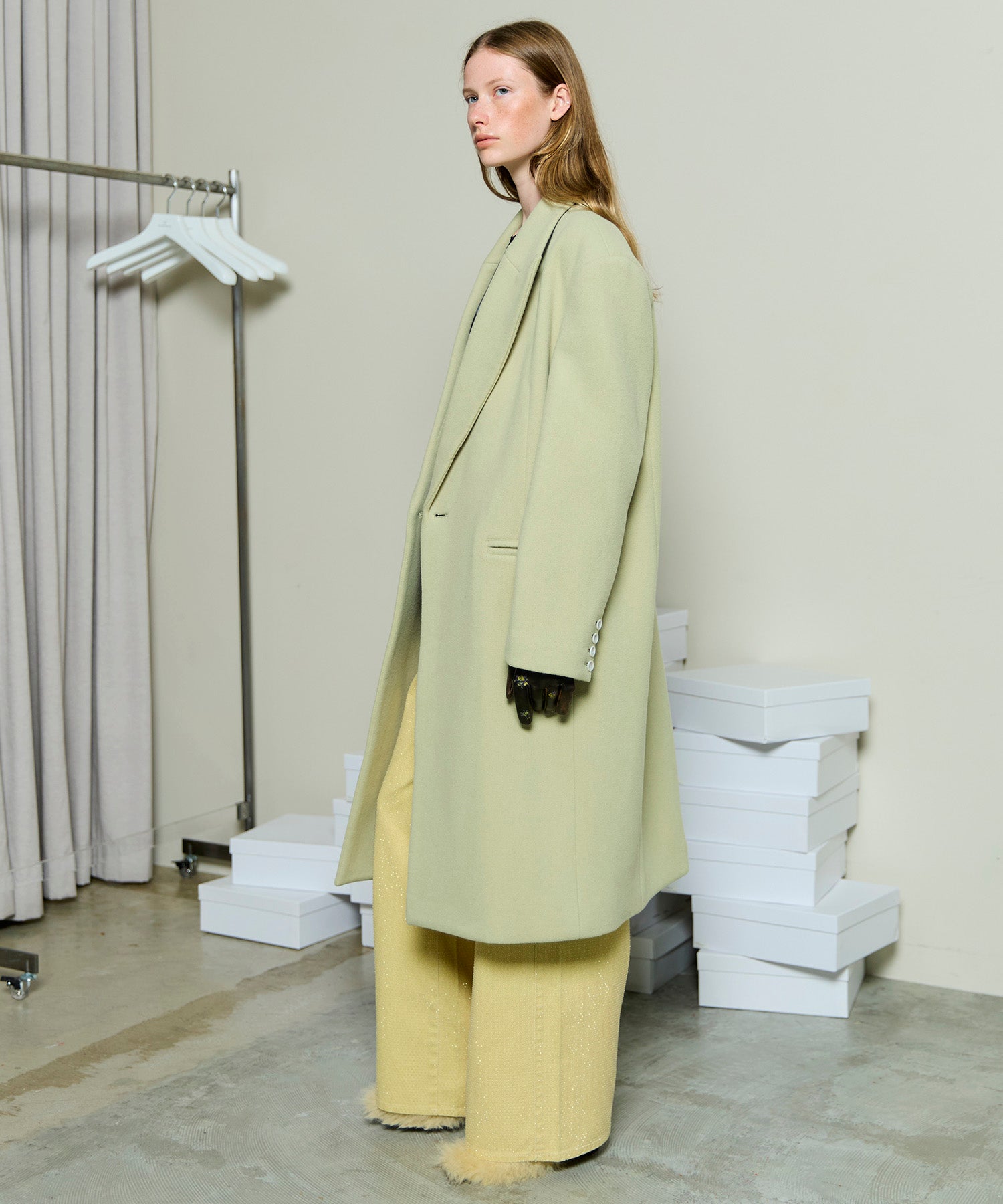 [25WINTER PRE-ORDER] Pile Melton Chester Coat