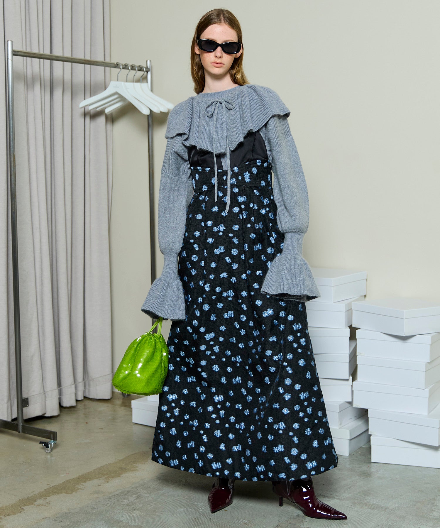 [25winter preoder] 2way ruffle collar 니트