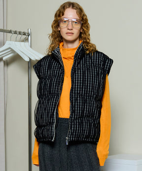 [25winter preoder] Wave Shirring Tulle Puffer Jacket