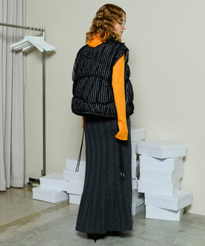 [25周期预订]随机肋骨编织喇叭裙