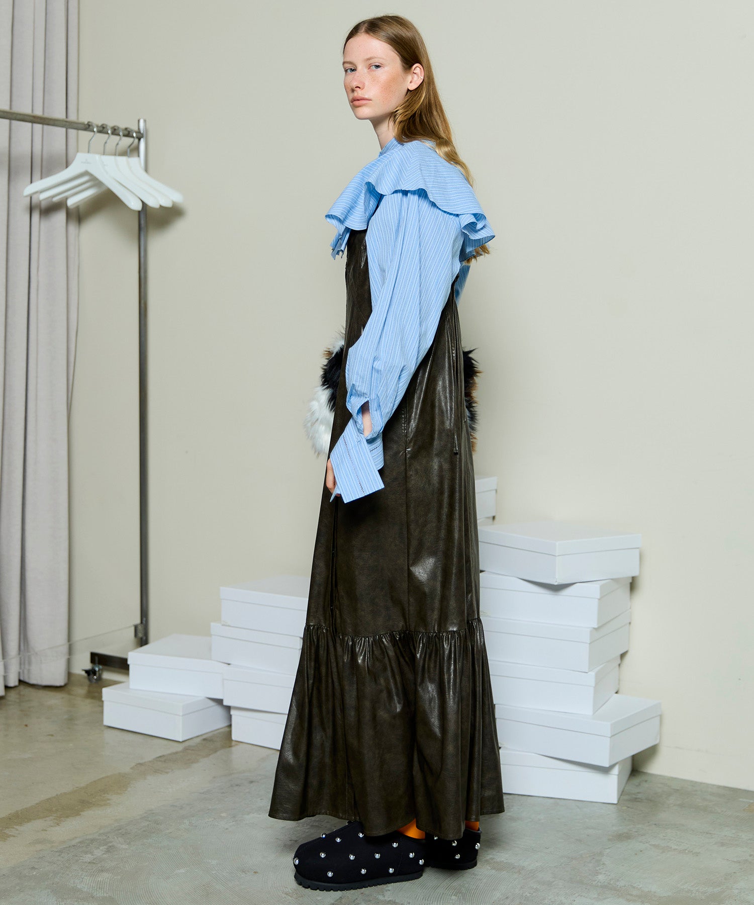 [25WINTER PRE-ORDER] Vegan Leather Dress