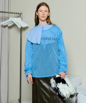 【SALE】Sheer Layered Long Sleeve T-shirt