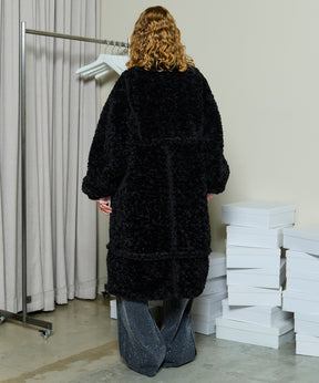 [25WINTER PRE-ORDER] Cut Off High Neck Boa Coat