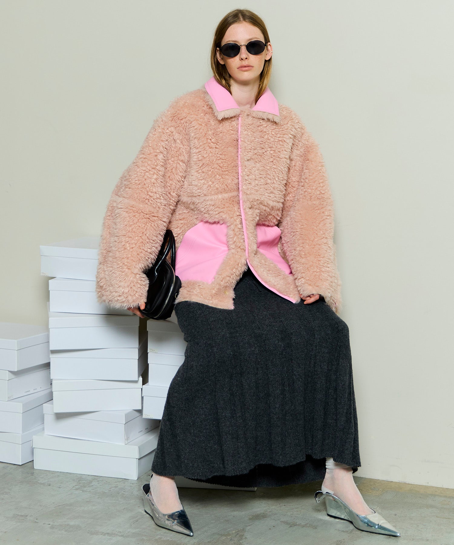 [25WINTER PRE-ORDER] Reversible Mouton Coat