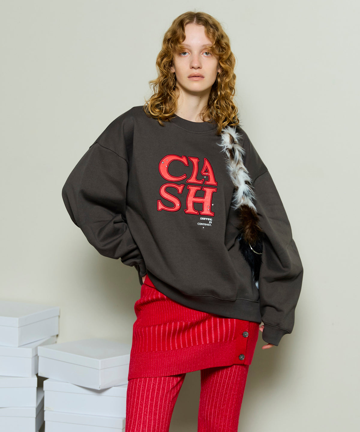 CLASH Logo Stud Sweatshirt