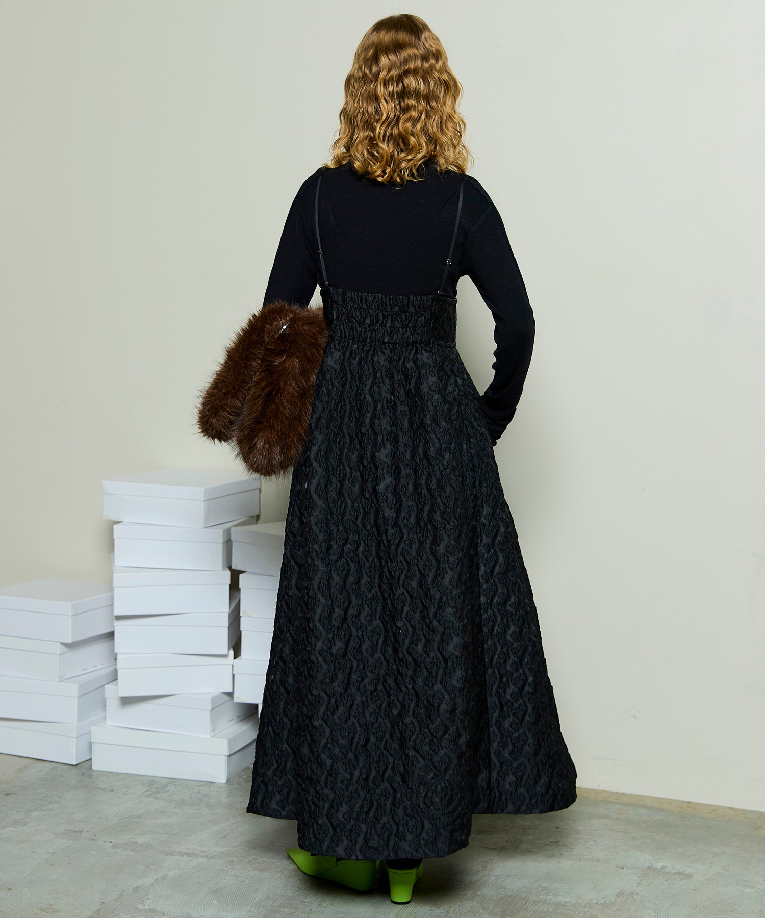 【25WINTER PRE-ORDER】2way Jacquard Dress