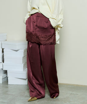 【25WINTER PRE-ORDER】Satin Skirt Pants
