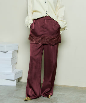 【25WINTER PRE-ORDER】Satin Skirt Pants