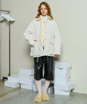 [25WINTER PRE-ORDER] Multi Fabric Mole Quilted Blouson