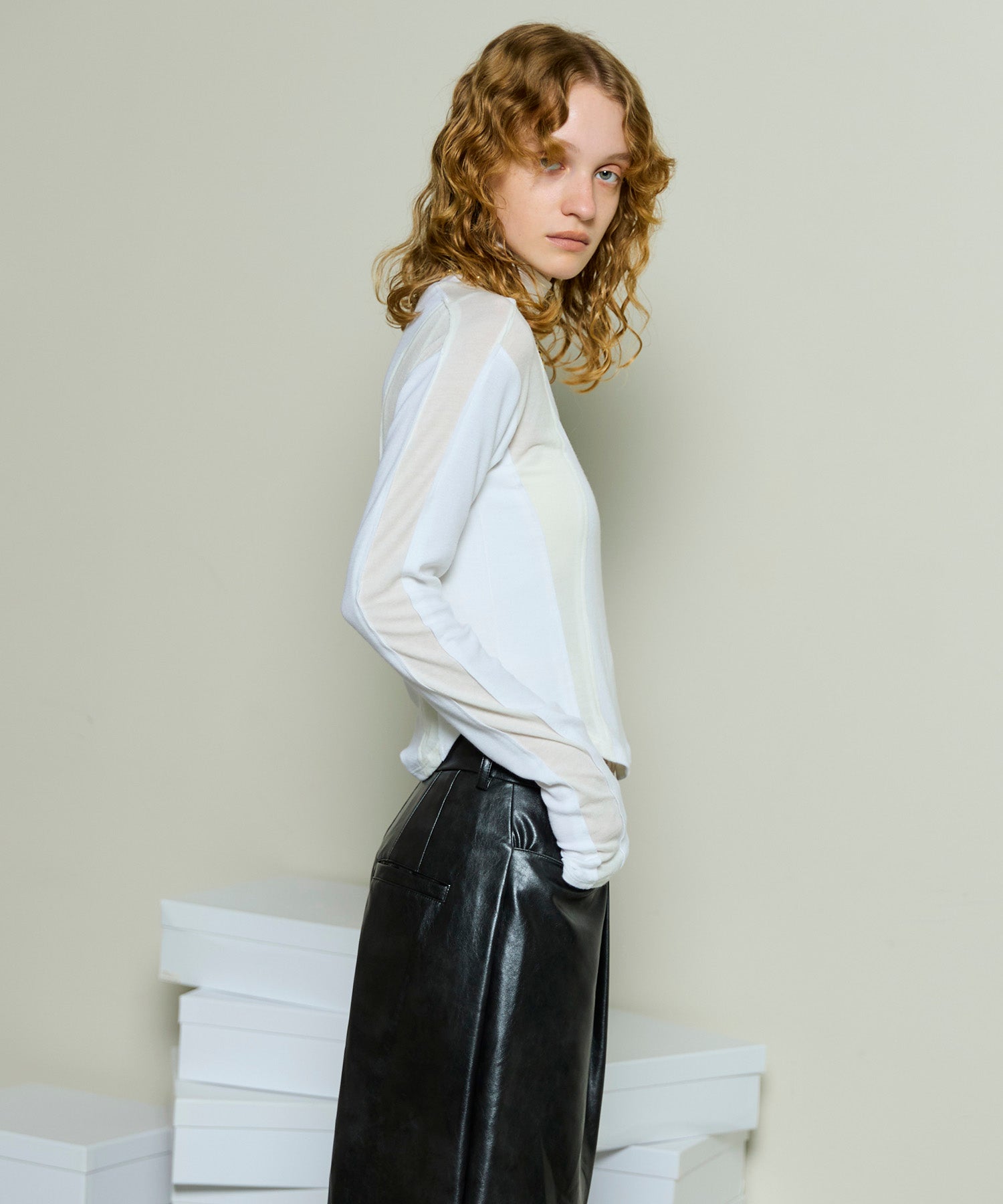 [25周期预订]天使羊毛高领顶部