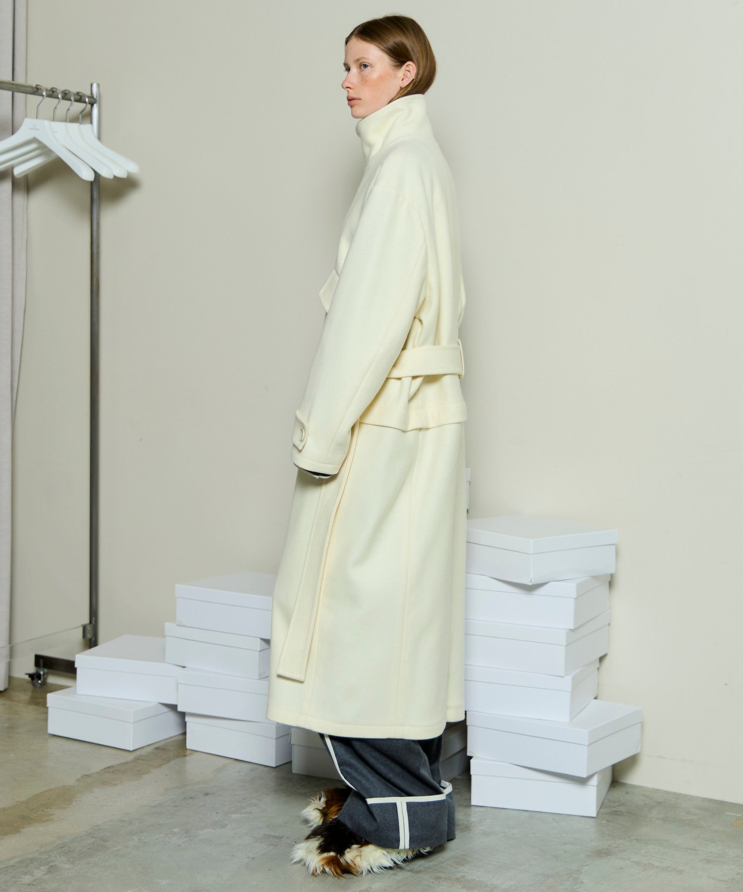 【スティーブンアラン】T/C 2WAY STAND COLLAR COATコート 25WINTER PRE-ORDER】2way Stand Collar Coat