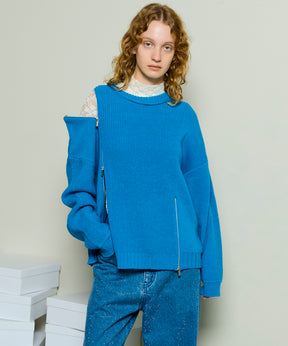 [25winter 선주문] 긴 지퍼 니트 풀오버