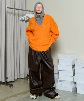 [25winter preoder] Long Shaggy V-Neck 니트