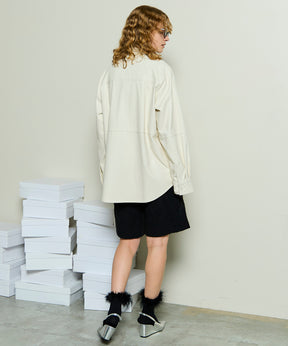 【25WINTER PRE-ORDER】Vegan Leather Tie Shirt