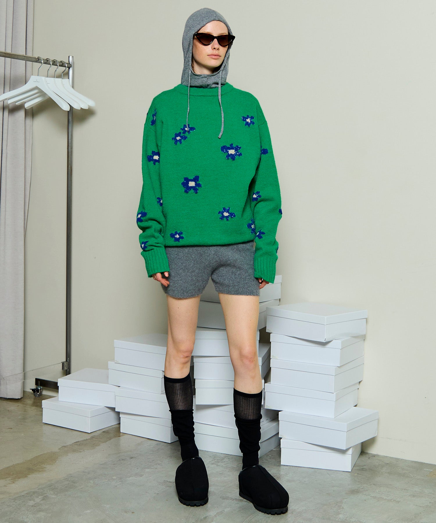 Fox Blend Knit Shorts