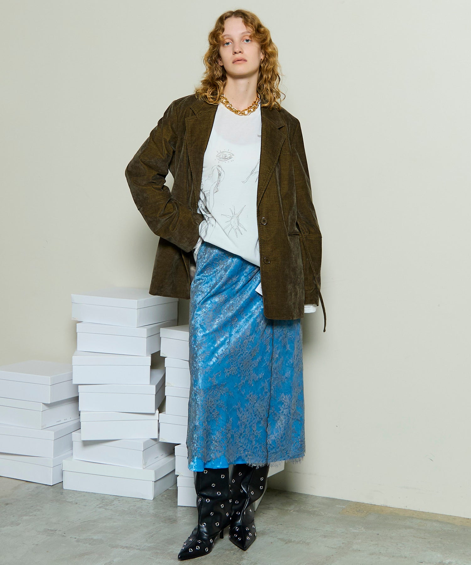 多路Velor美人鱼中心裙