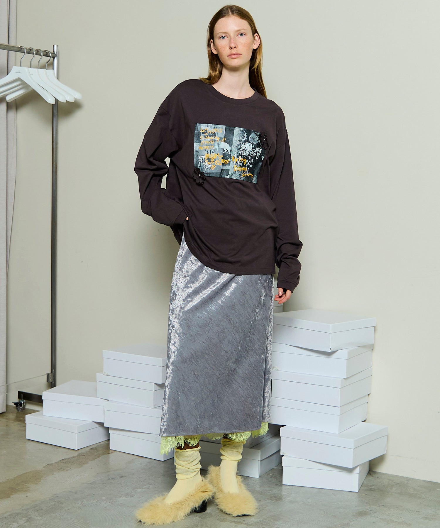 Garden Flower Photo Print Long Sleeve Tee