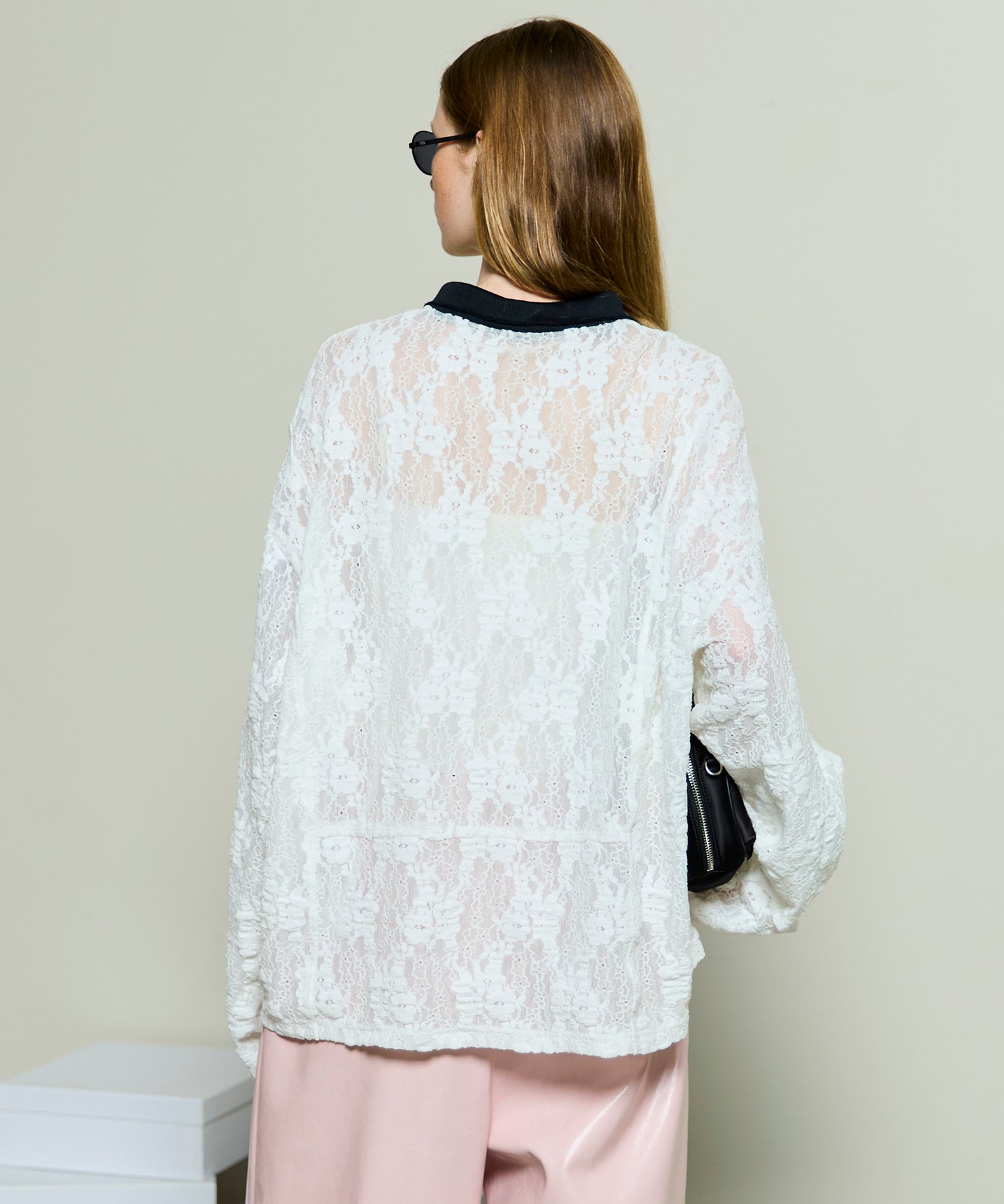 新品タグ付き　COMBINATION LACE TOP LAGUA GEM | FLOR LACE HOODIE トップス (Tシャツ・カットソー
