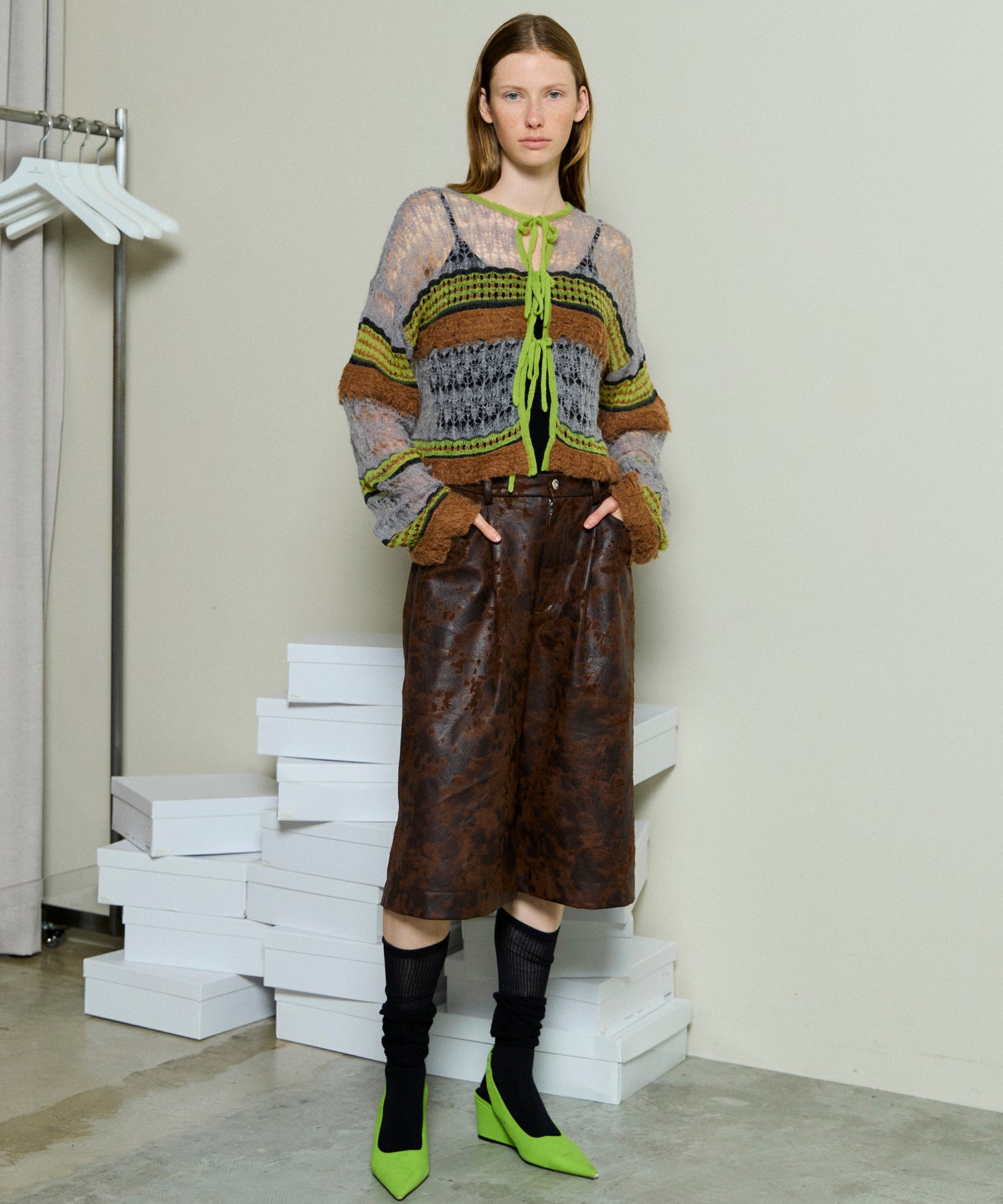 トップス MAISON SPECIAL 2way Ribbon Cardigan PRE-ORDER】2way Ribbon Cardigan